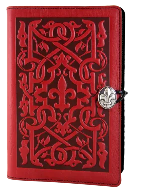 Large Leather Journal -  The Medici in Red Large