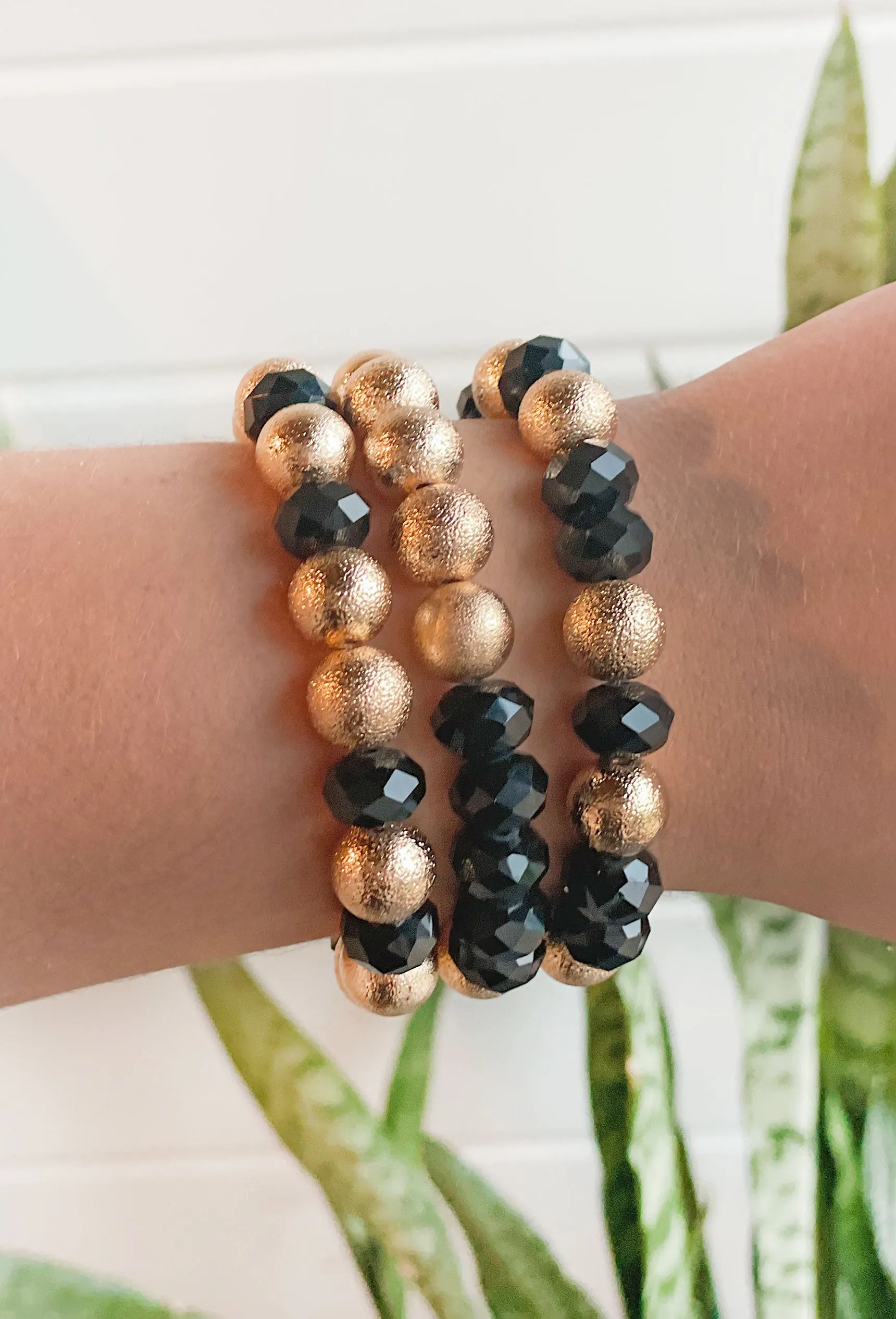 Layla Bracelet Set in Black