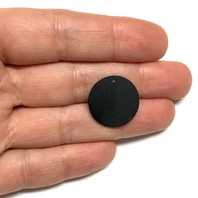 Mat Siyah  Kaplama 20mm Daire Plaka