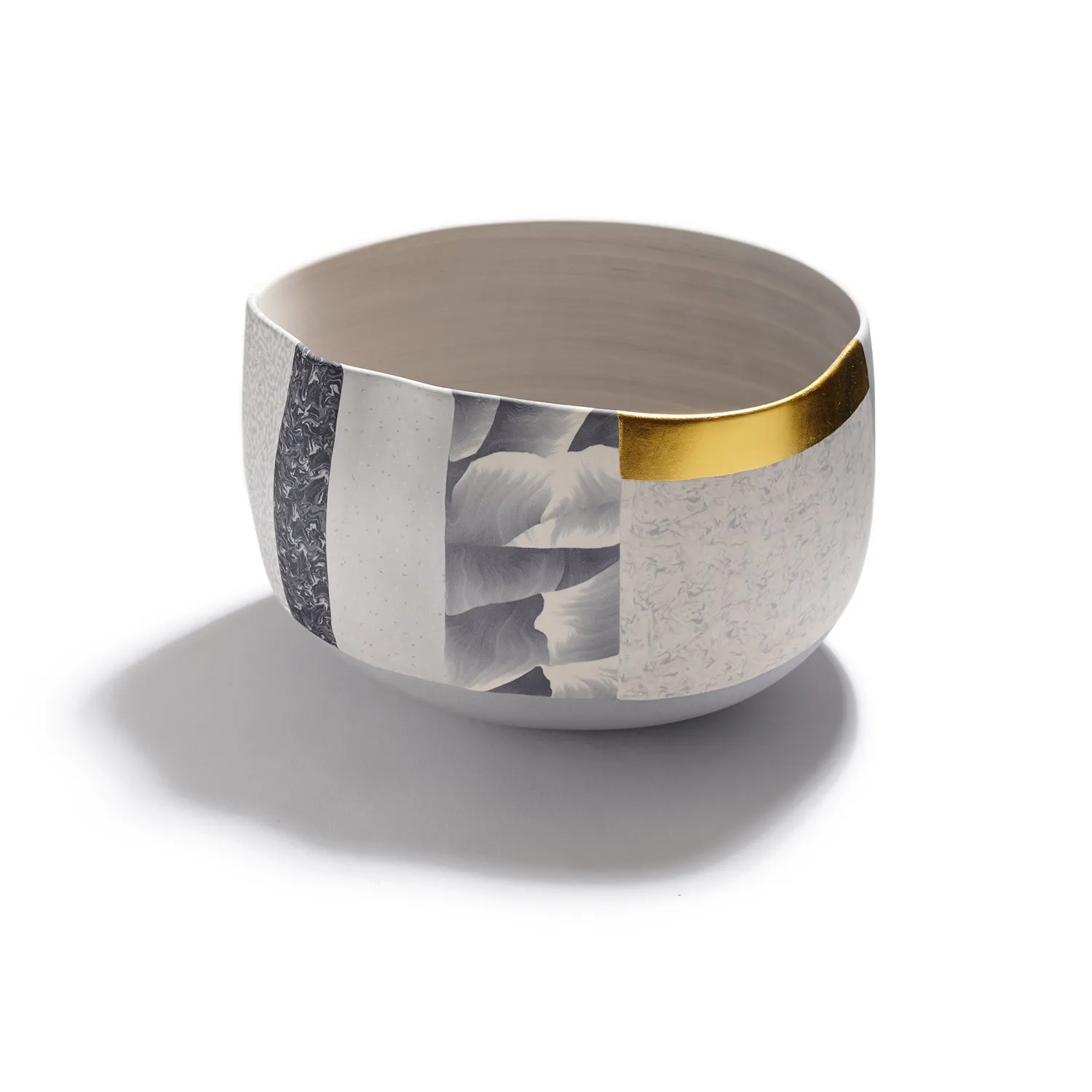 Medium Bowl with Gold Leaf II