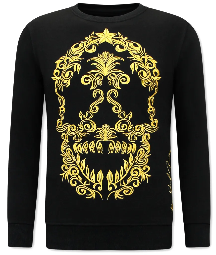 Mens Tracksuit Set Skull Embroidery | NEW |