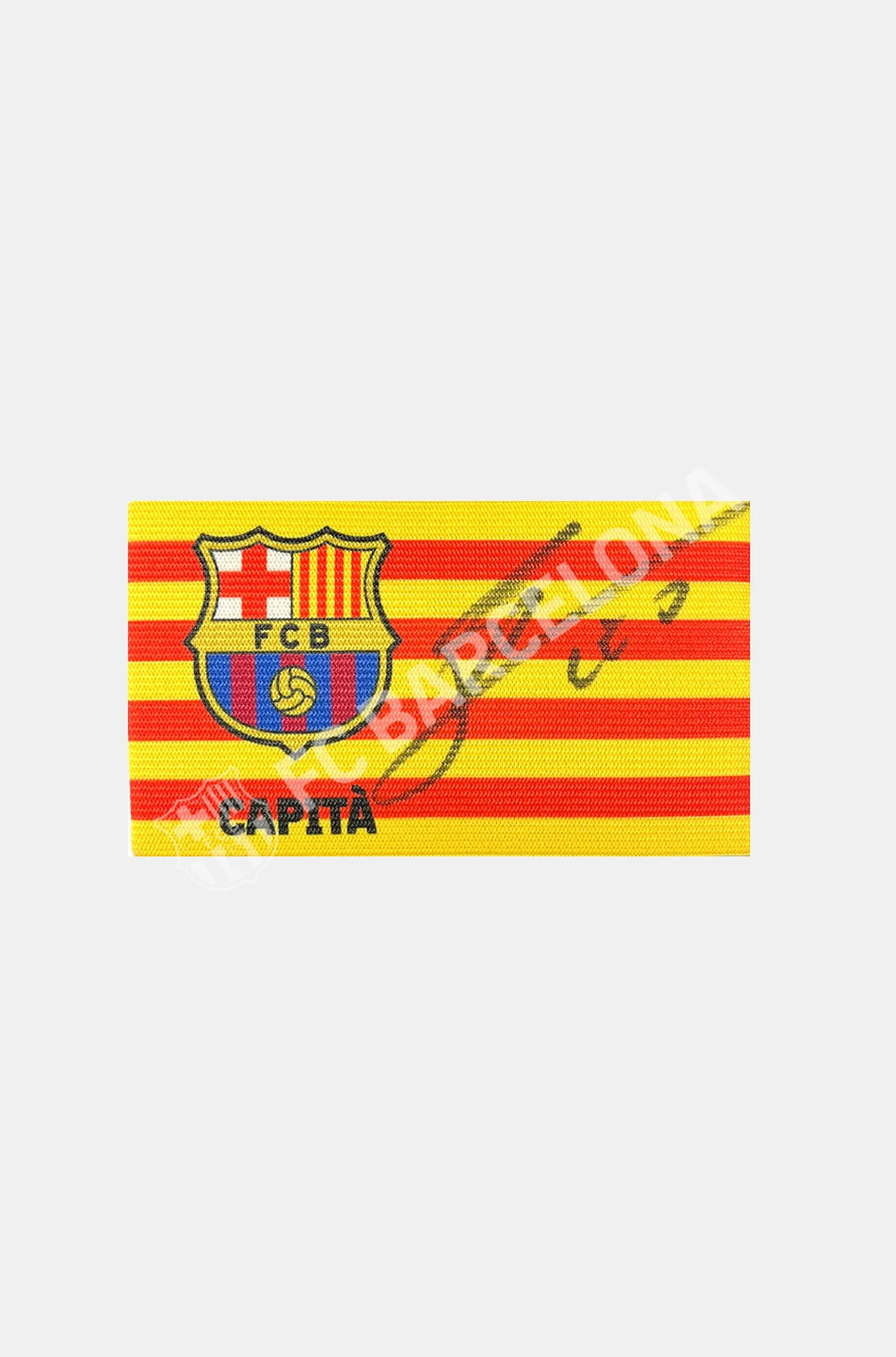 Messi FCB Signed and Framed Branded Capt Armband