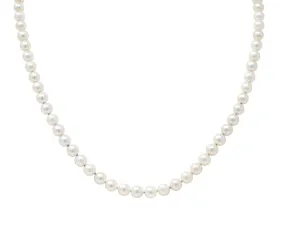 Mikimoto Contemporary Cultured Pearl 18 Karat Yellow Gold Necklace
