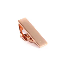 Mini Brushed Rose Gold Skinny Tie Bar