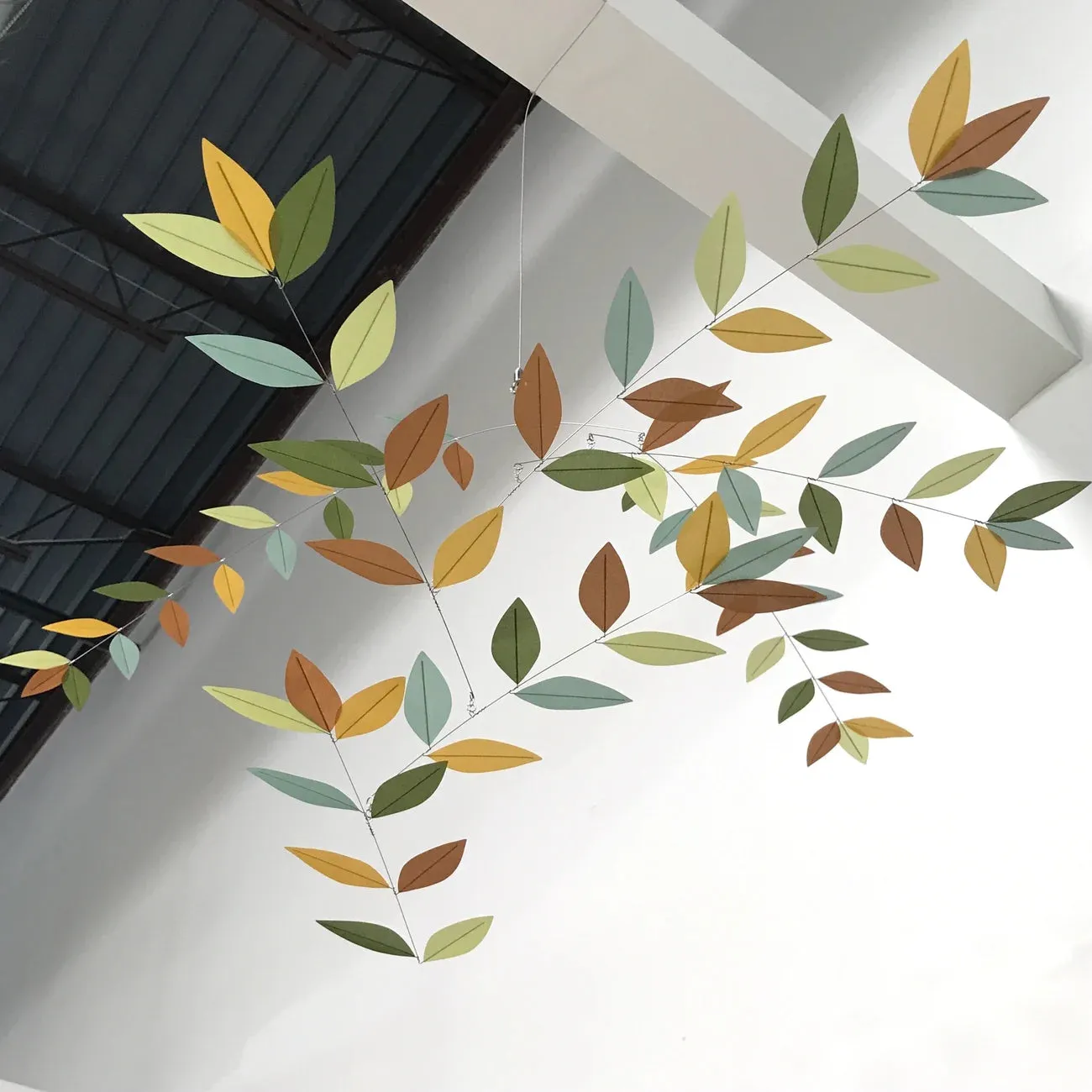 Moon Lily Silk Mobile in Birdsong
