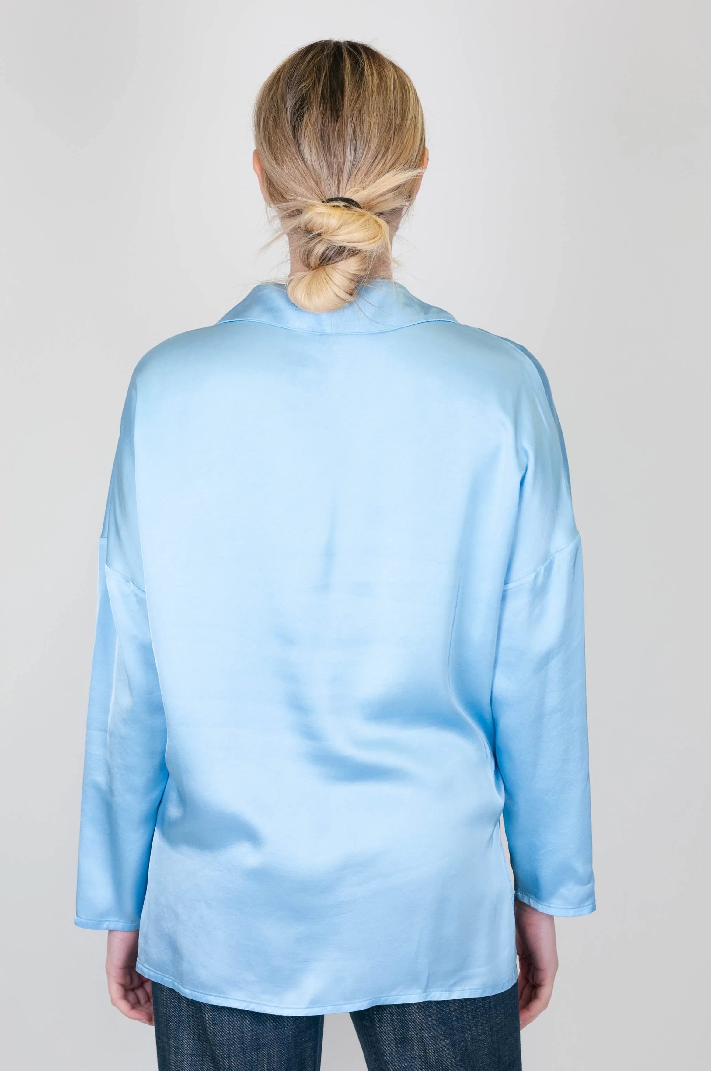 Motel - Blusa scollo a V in viscosa