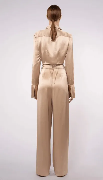 Nonchalant Iris Crop Top in Sand