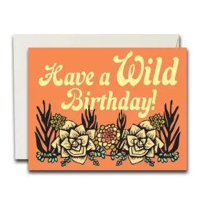 Notecard Wild Birthday Succulents