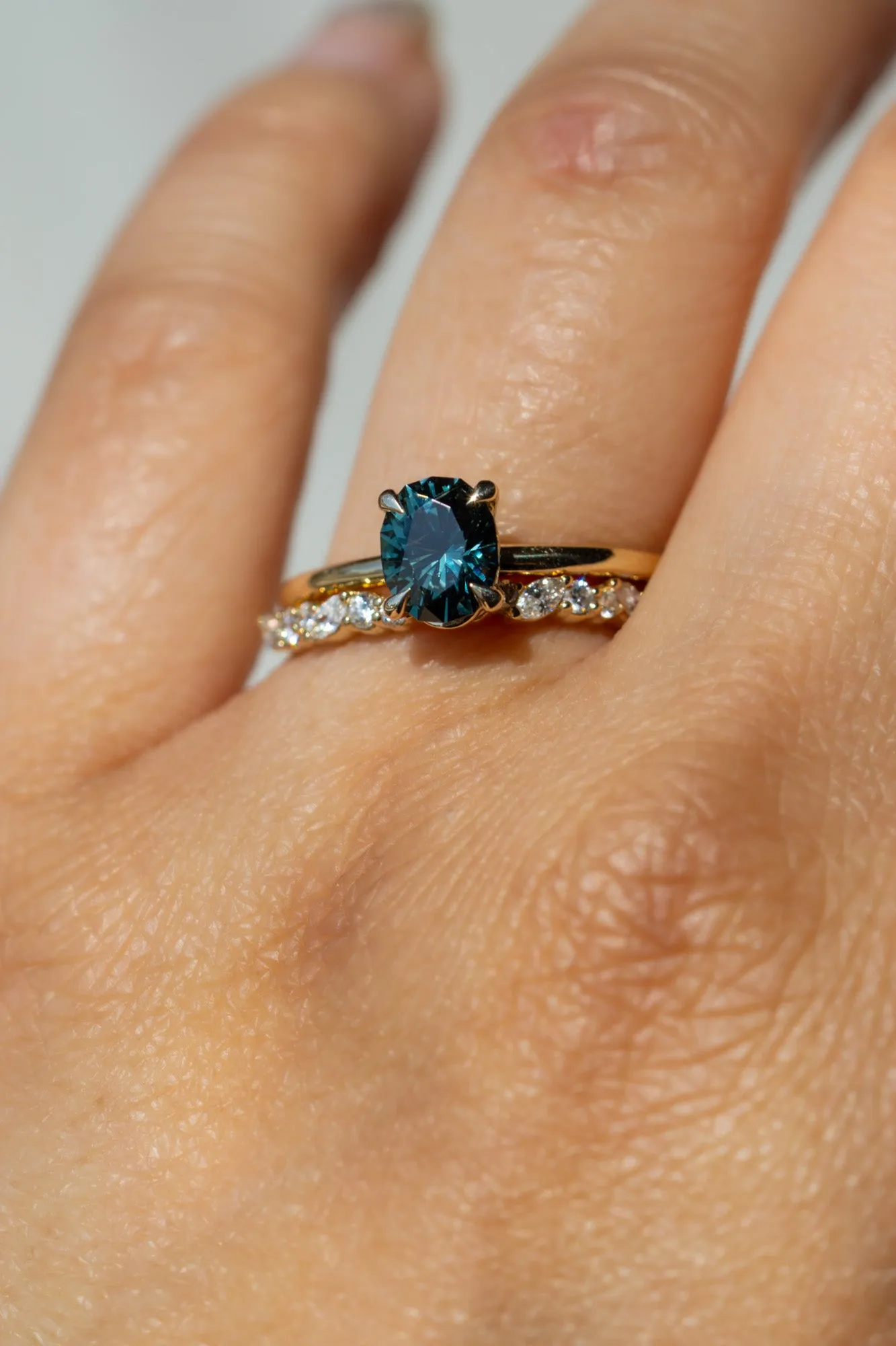 Only One Ring - 1.30ct Teal Oval Brilliant Sapphire*ready-to-ship