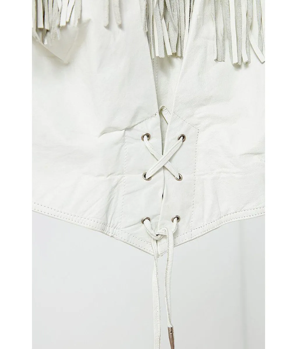 Ordinary Angels Sharon Fringe Jacket - Hilary Swank jacket