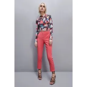 Pantaloni sigaretta donna Corallo