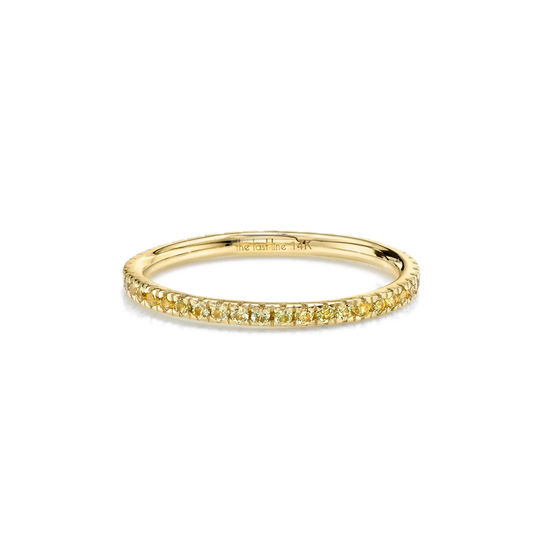 Perfect Eternity Band - Yellow Sapphire / 14k Yellow Gold