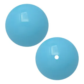 Preciosa Crystal Gemcolor Pearl, Round 4mm, Aqua Blue (40 Pieces)