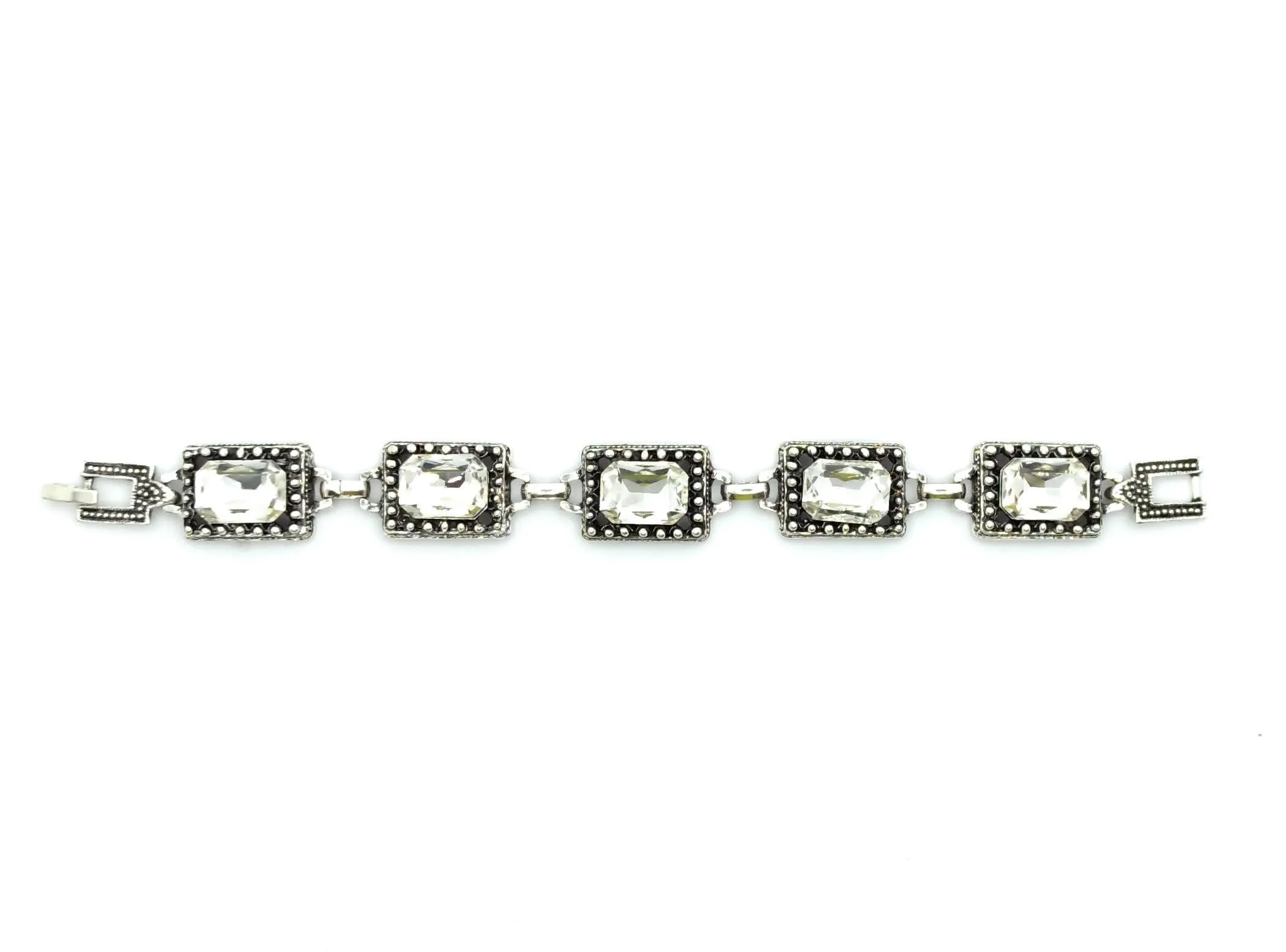 Pulsera Cristales · Blanco (última unidad!)