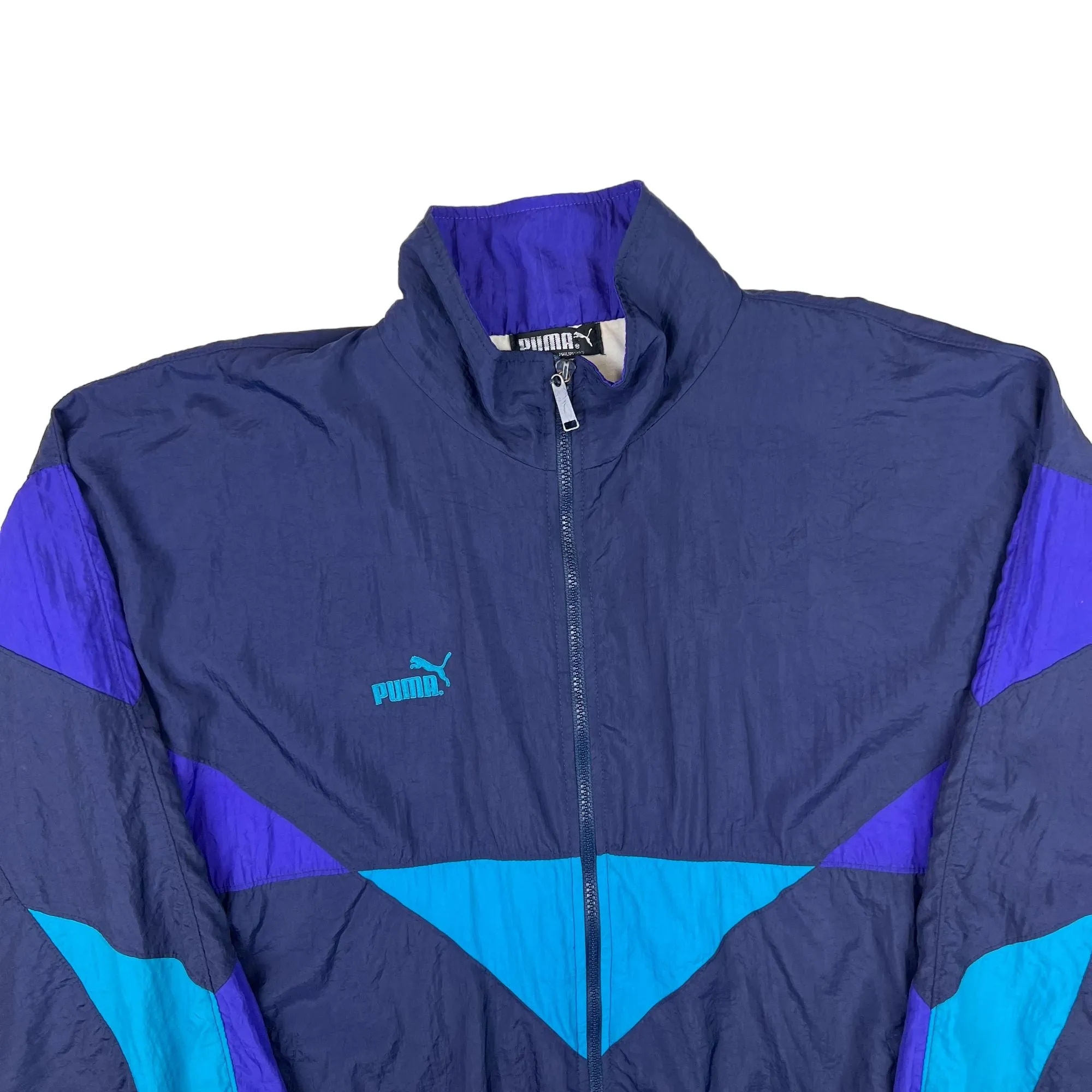 Puma 90's Colourblock Track Jacket Navy