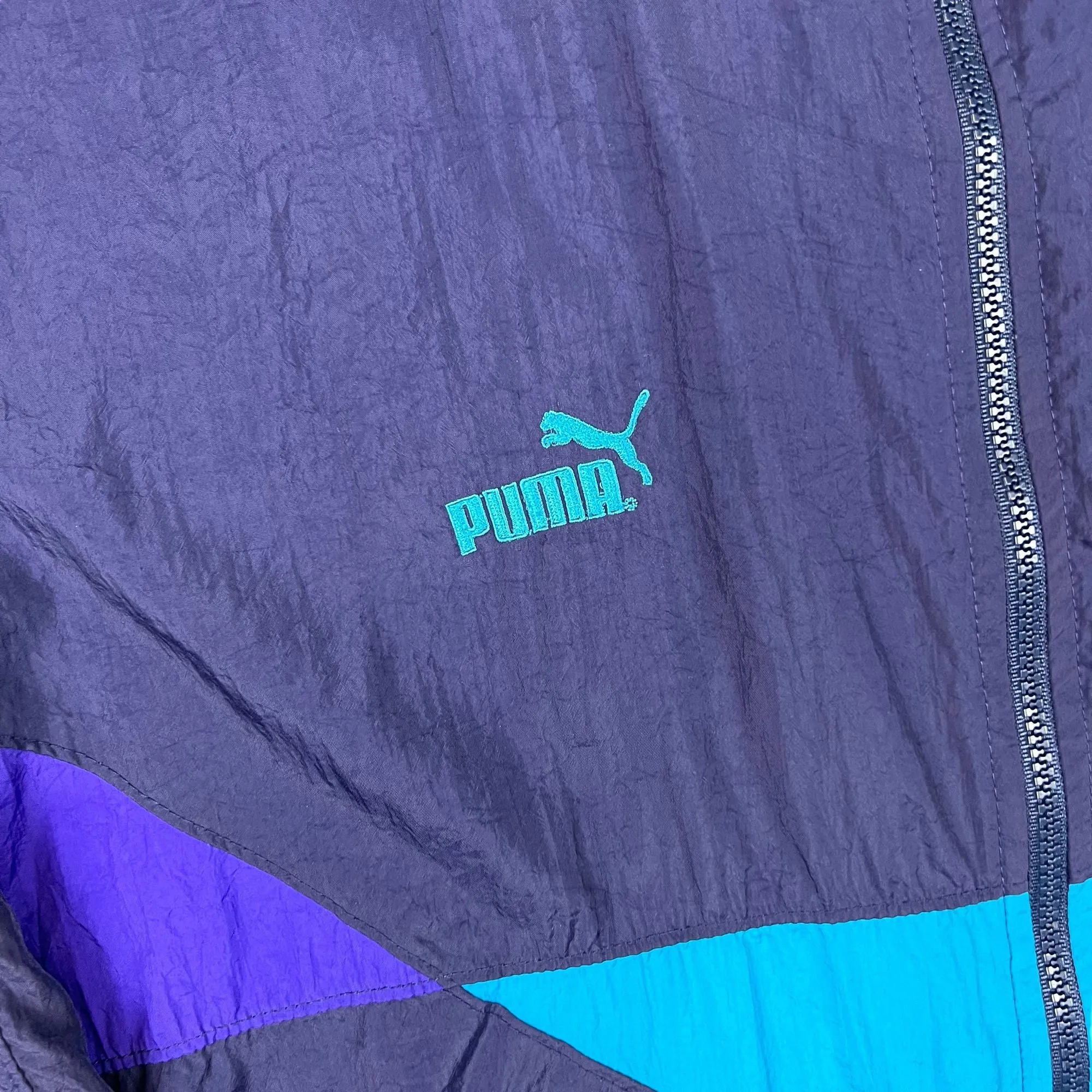 Puma 90's Colourblock Track Jacket Navy