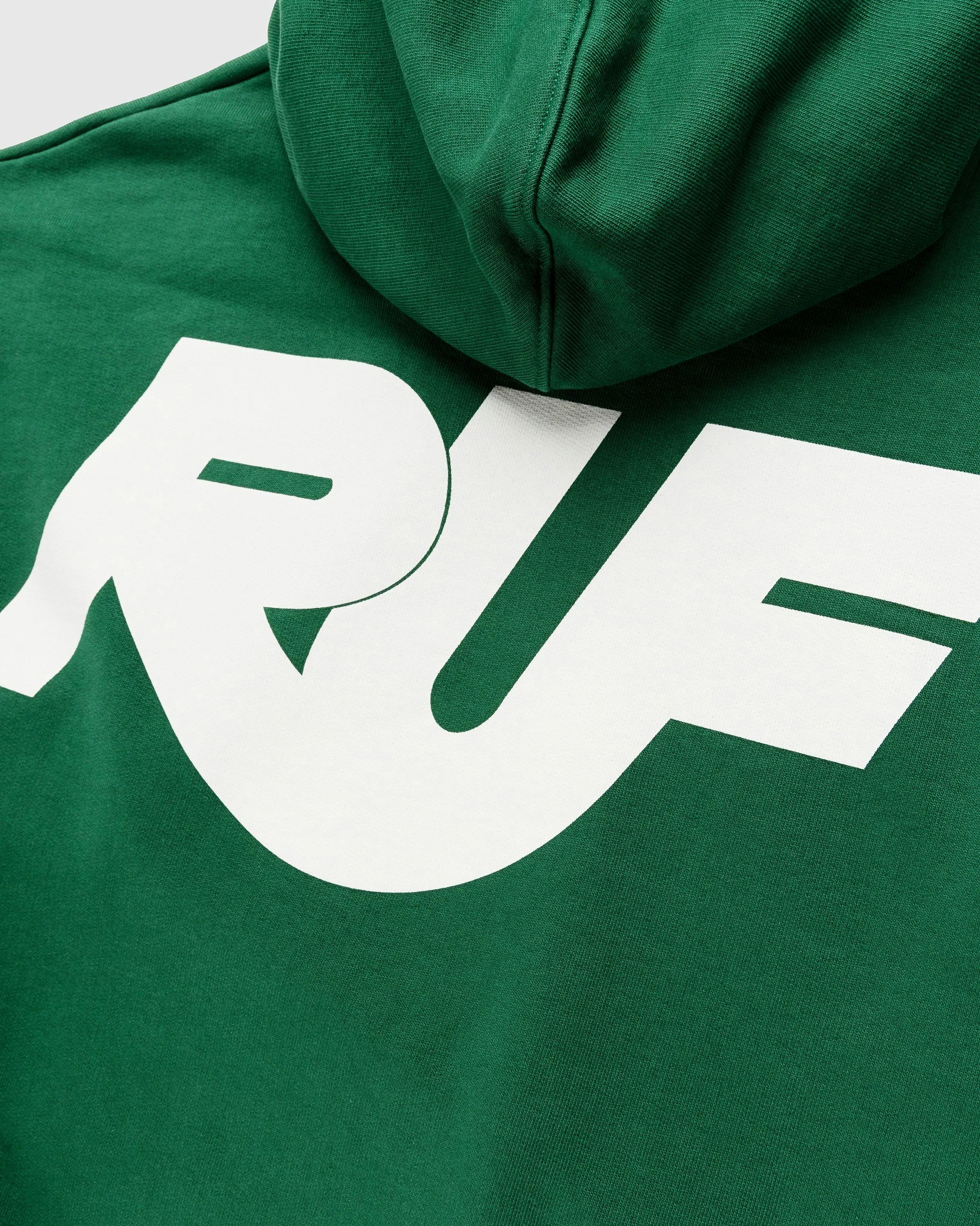 RUF x Highsnobiety – Logo Embroidered Hoodie Green | Highsnobiety Shop