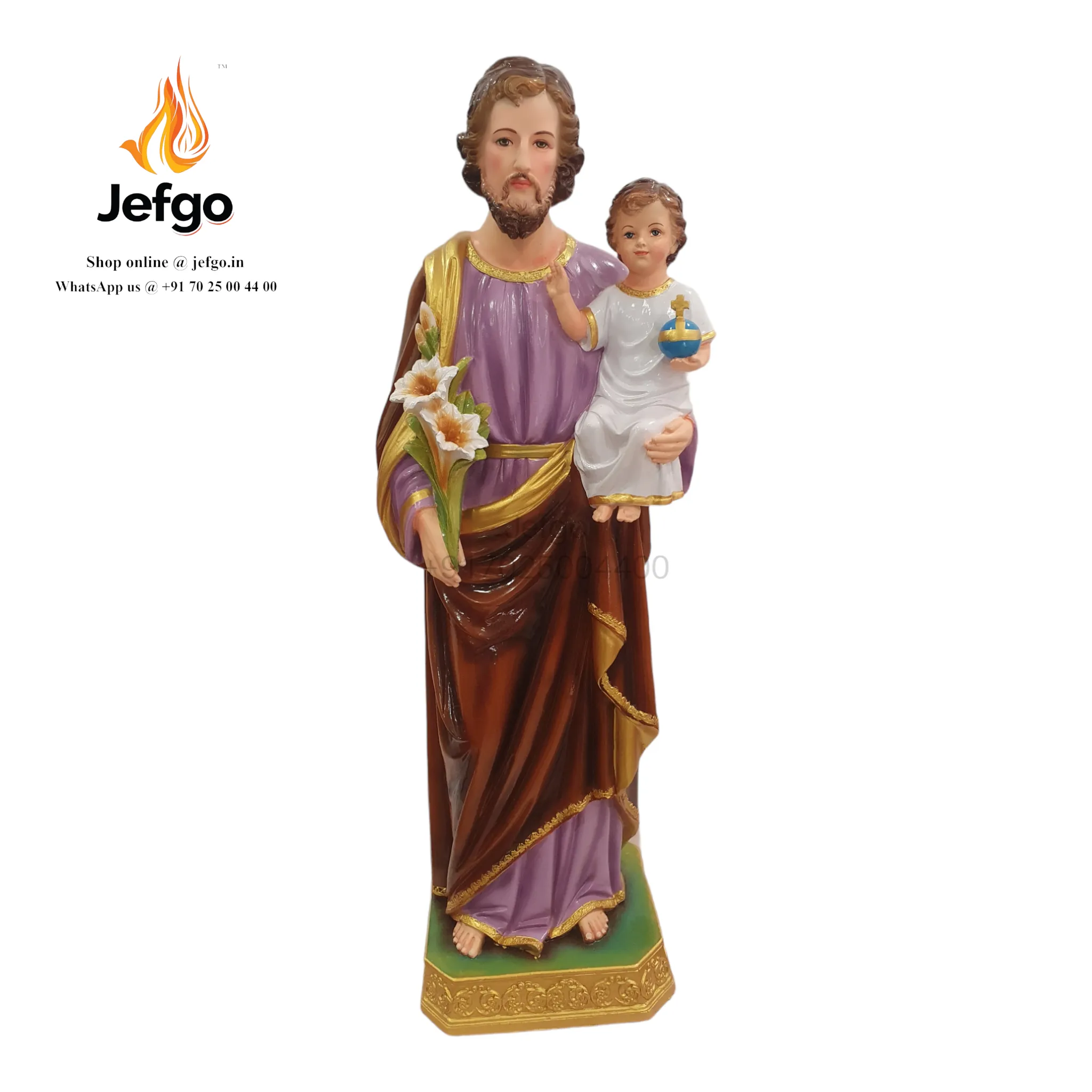 Saint Joseph Statue 36 inch fiber