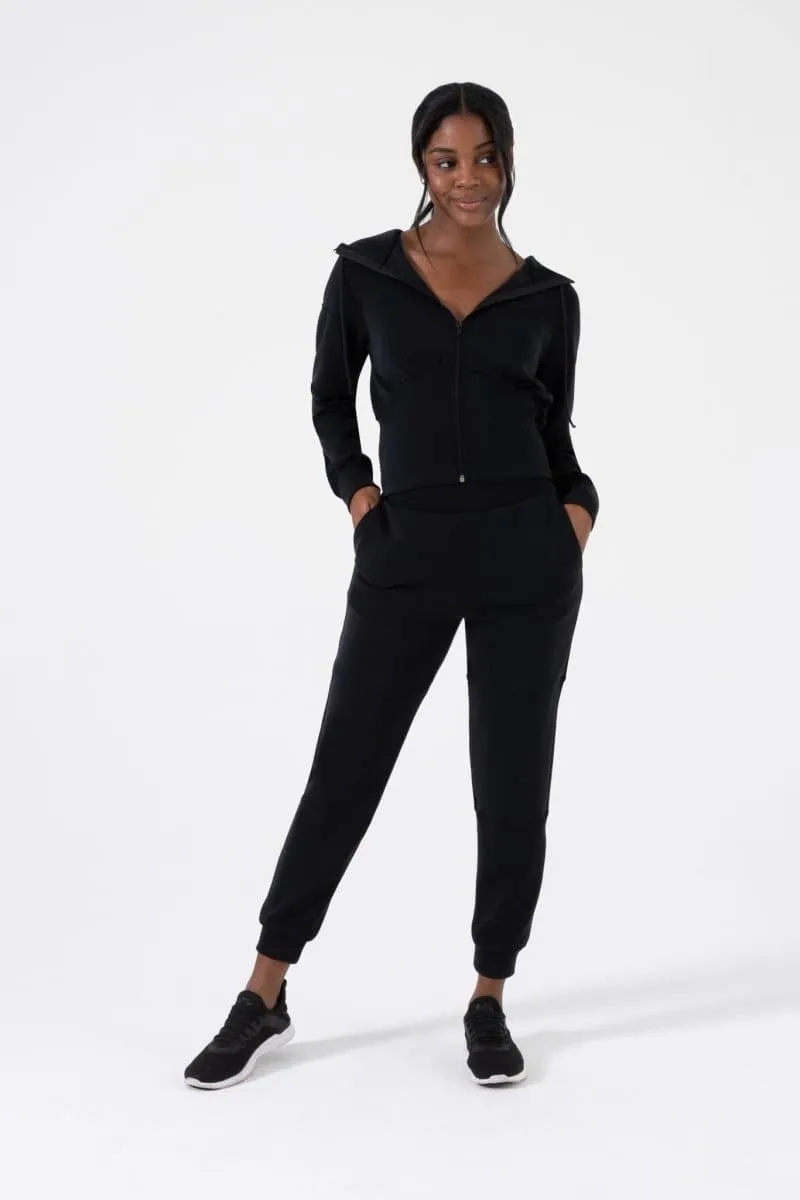 Sleek Fabric Zip Up