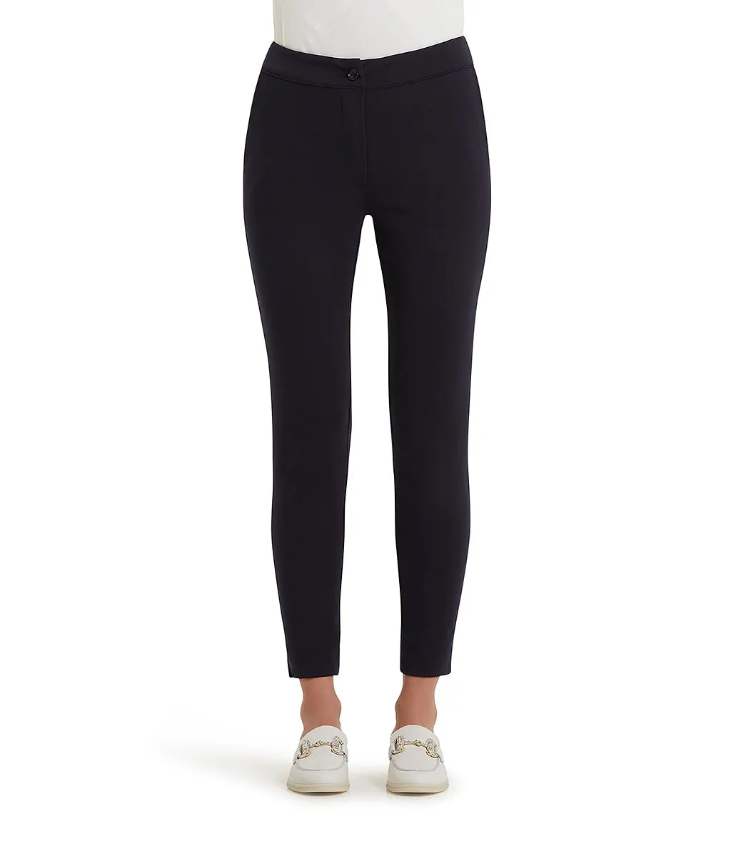 Slim-fit blue trousers