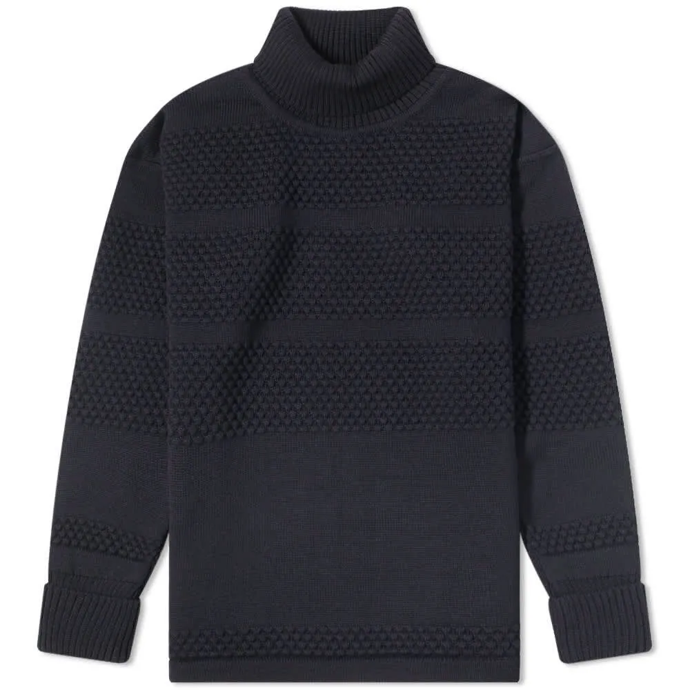 S.N.S. Herning Fisherman Roll Neck KnitNavy Blue