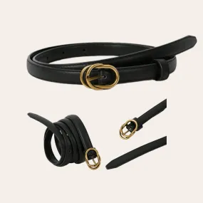 TAILLE Geo Buckle Skinny Belt