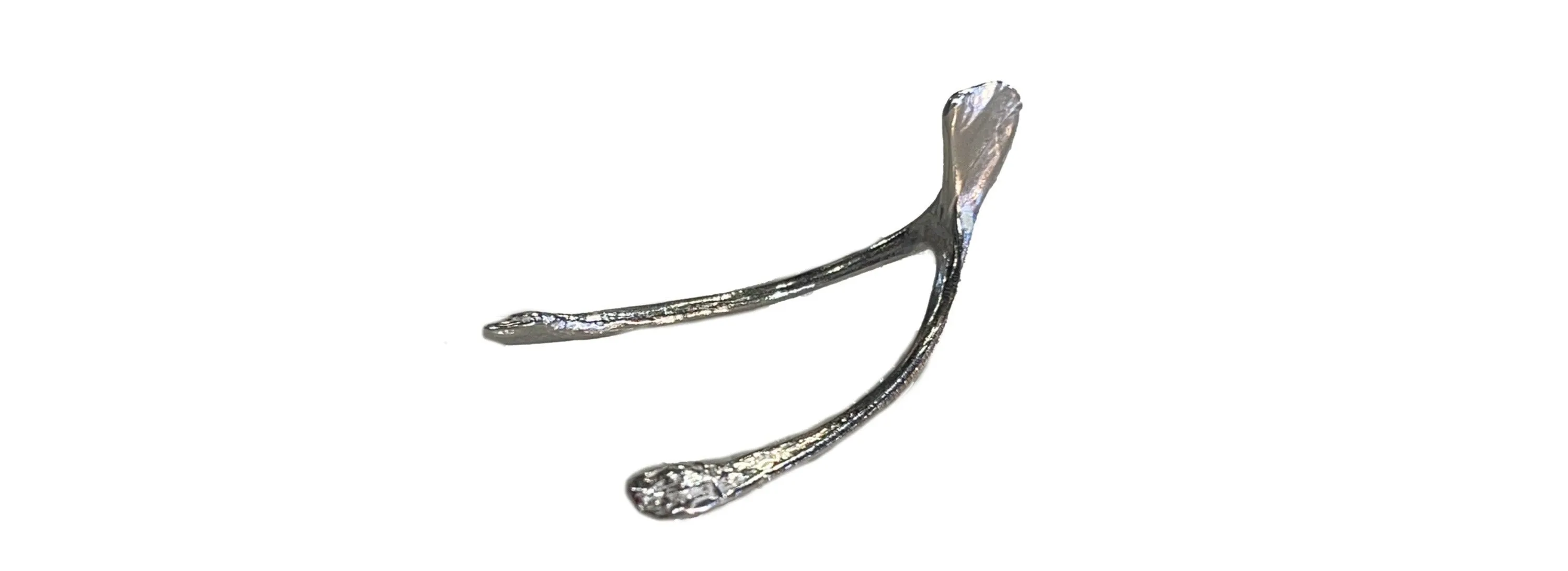 Tamara Hensick, Small Pewter Wishbone Sculpture