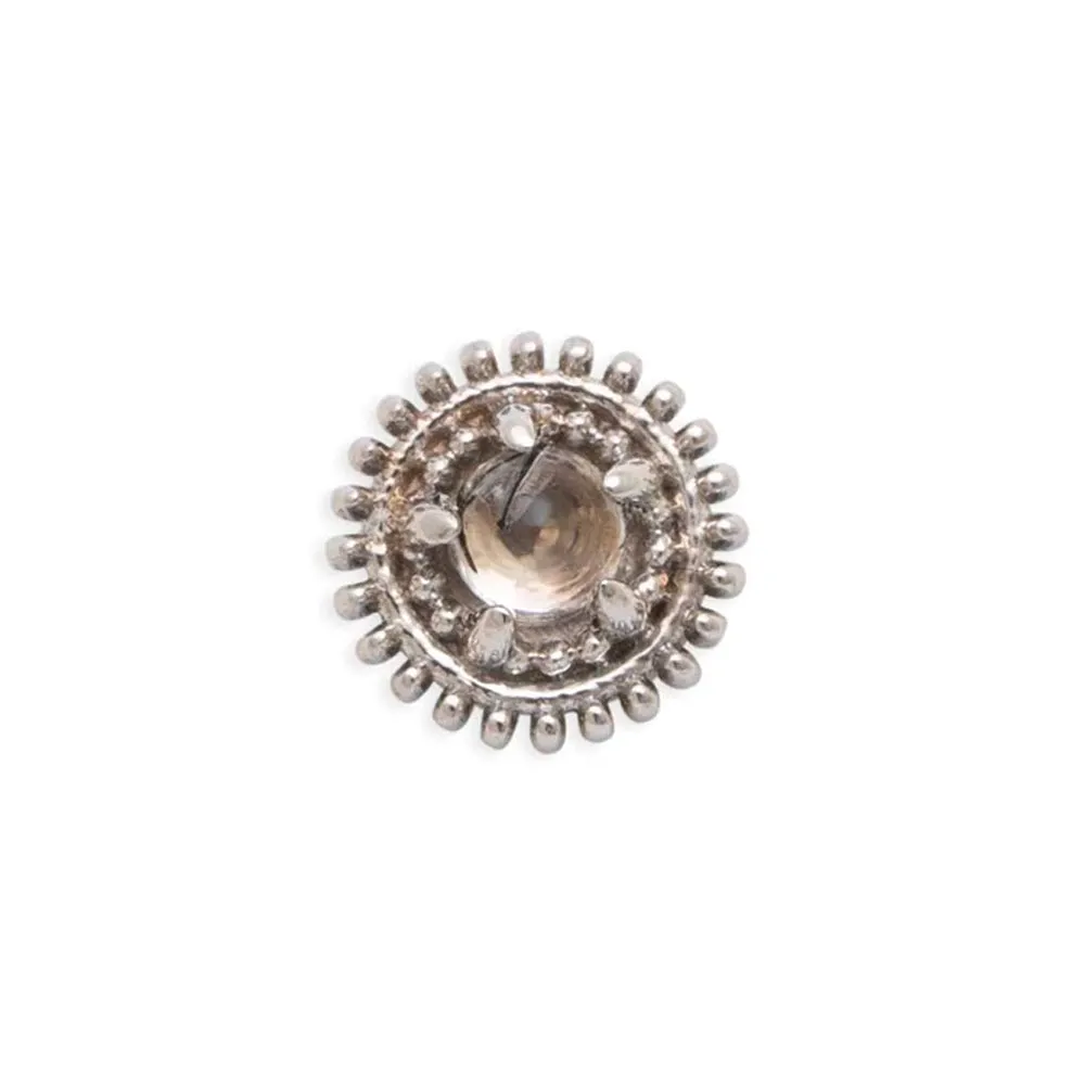 threadless: Rosebud Pin in Gold with Gemstone