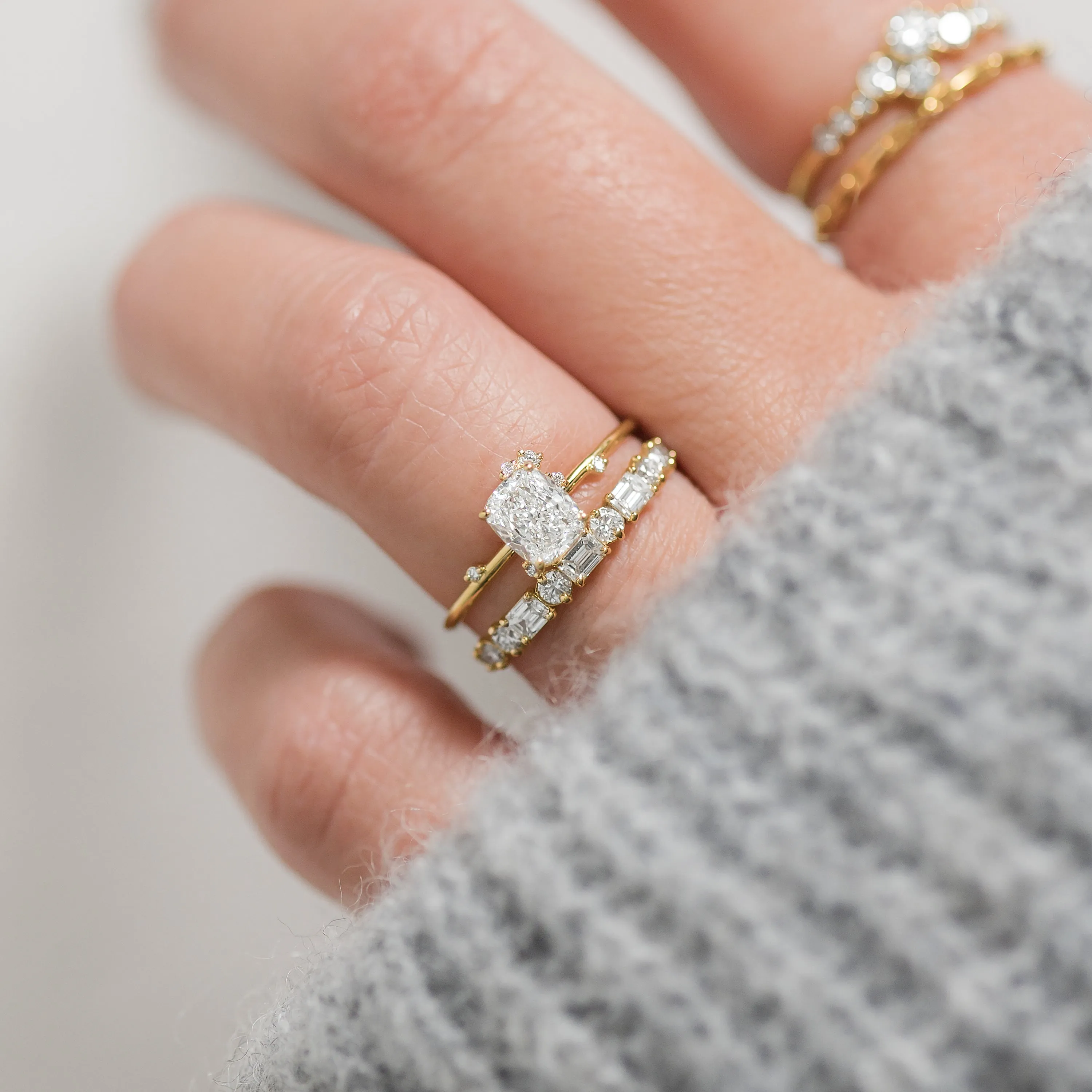 To A Flame Ring, Cushion Cut