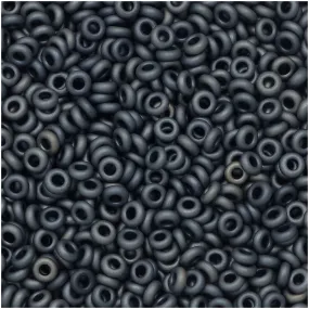 Toho Demi Round Seed Beads, Thin 11/0 (2.2mm) Size, 7.8 Grams, #612 Matte Gun Metal