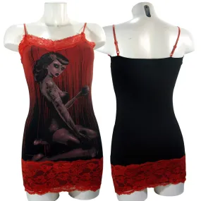 Too Fast Women Camille Vintage Zombie Strap Top