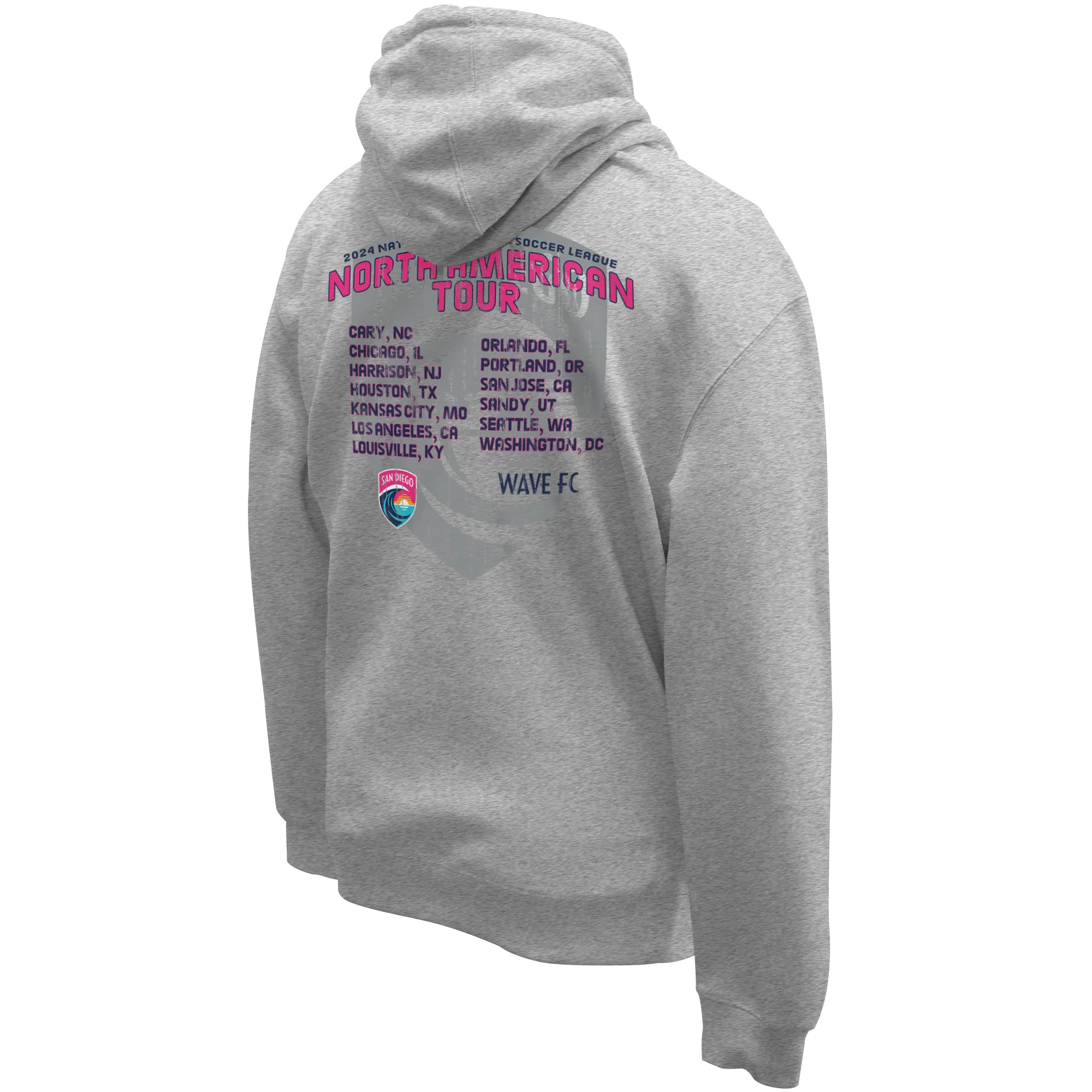 Unisex San Diego Wave FC 2024 Tour Hoodie