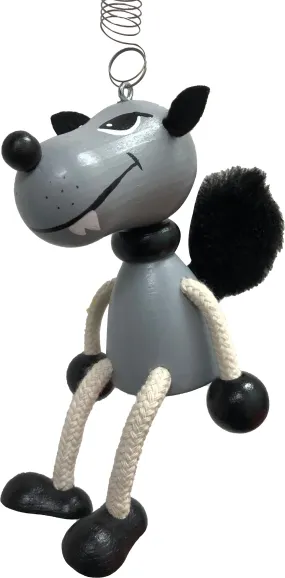 Wolf Handcrafted Wooden Jumpie