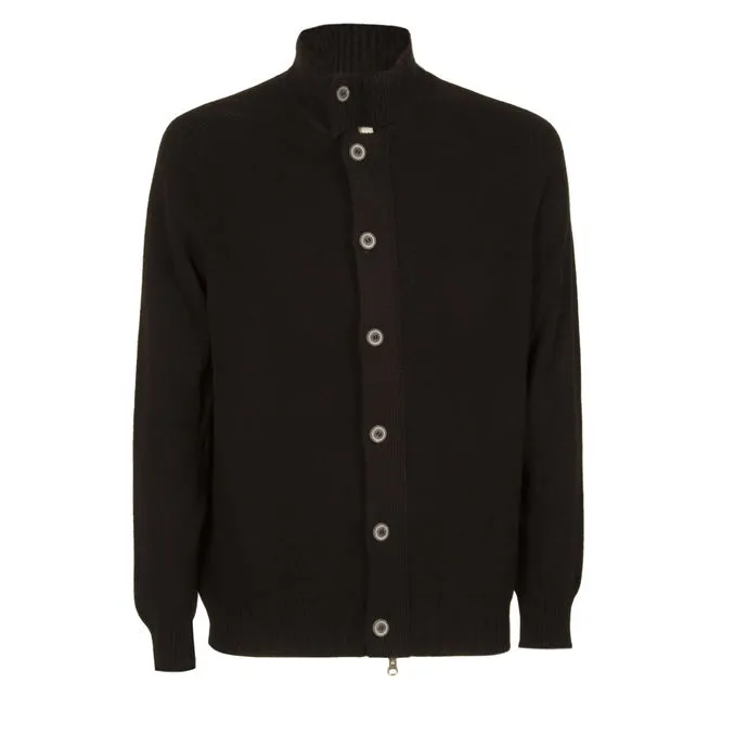 WOOL CARDIGAN Man Black 