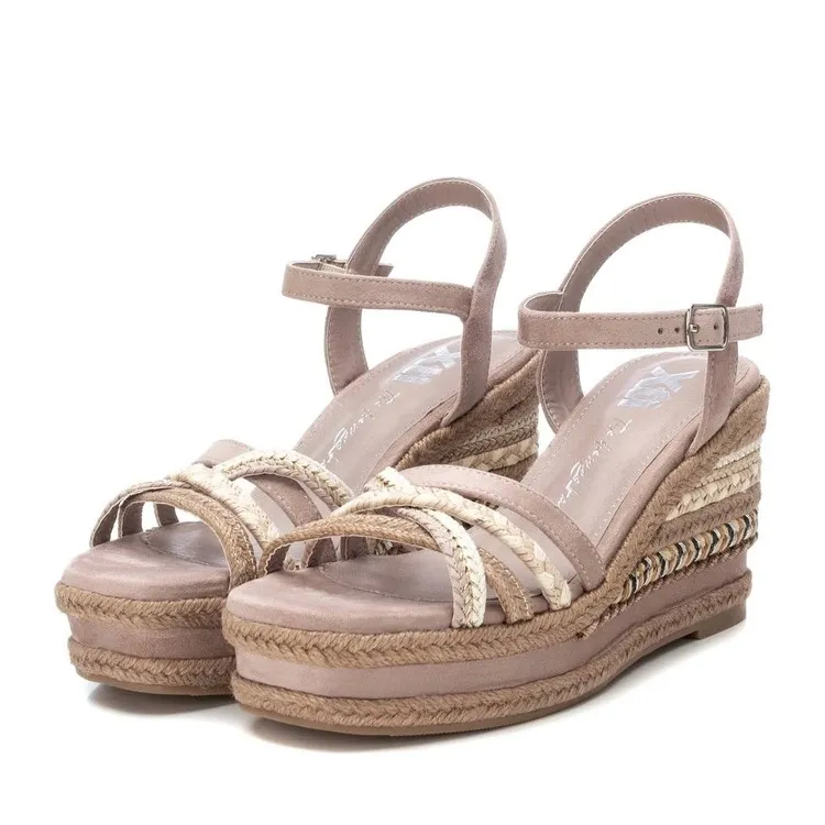 XTI 142861 Scarpe Donna Sandali con Zeppa Taupe